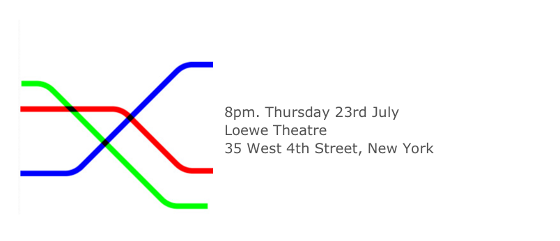 ￼



ELECTRIFIED DATA
8pm. Thursday 23rd July Loewe Theatre 
35 West 4th Street, New York



